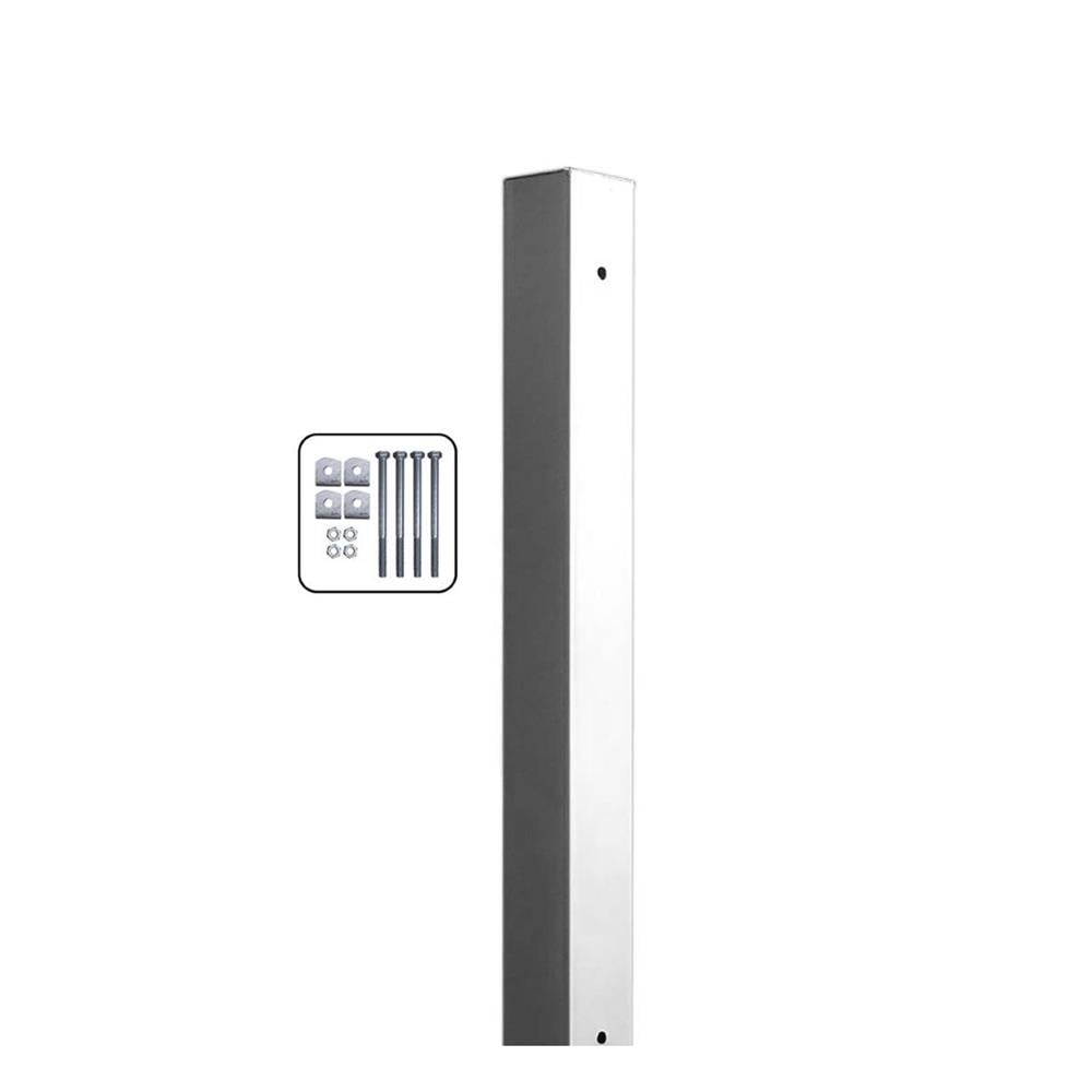 เสารั้วเหลี่ยมสำเร็จรูปชุบกัลวาไนซ์ EURO FENCE 7.5x7.5x200 ซม.