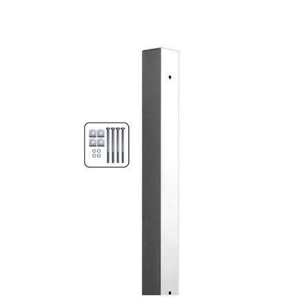 เสารั้วเหลี่ยมสำเร็จรูปชุบกัลวาไนซ์ EURO FENCE 7.5x7.5x200 ซม._1