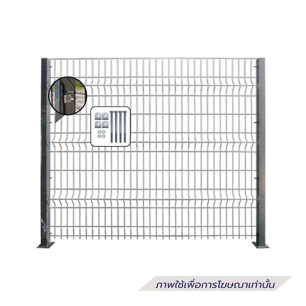 เสารั้วเหลี่ยมสำเร็จรูปชุบกัลวาไนซ์ EURO FENCE 7.5x7.5x150 ซม.