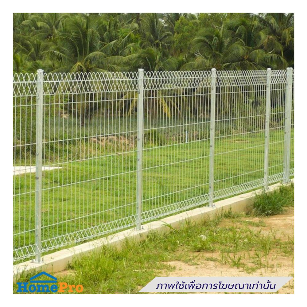 เสารั้วเหลี่ยมสำเร็จรูปชุบกัลวาไนซ์ EURO FENCE 7.5x7.5x150 ซม.