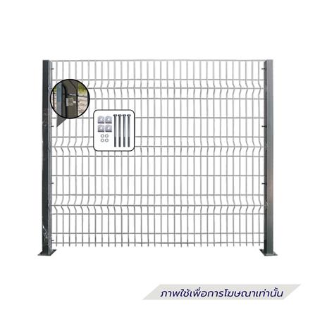 เสารั้วเหลี่ยมสำเร็จรูปชุบกัลวาไนซ์ EURO FENCE 7.5x7.5x150 ซม._2