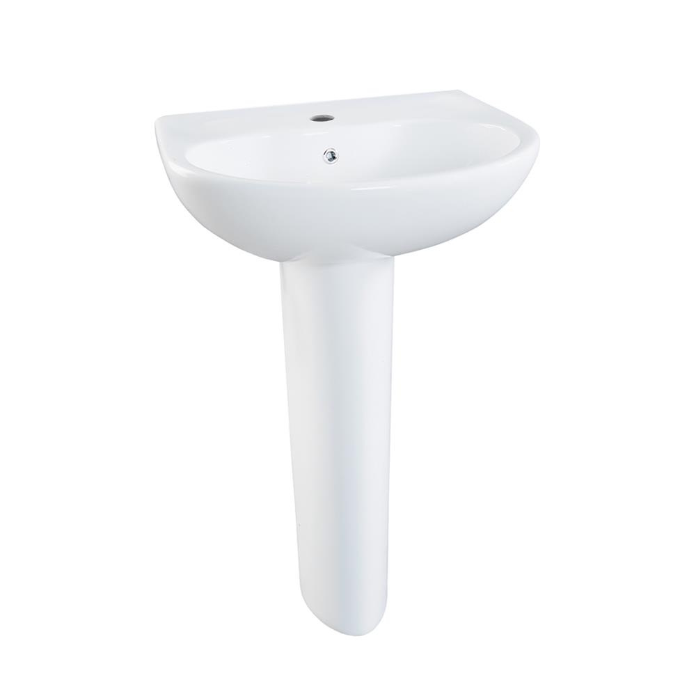 อ่างล้างหน้าพร้อมขาตั้ง TOTO LPT236CV สีขาว