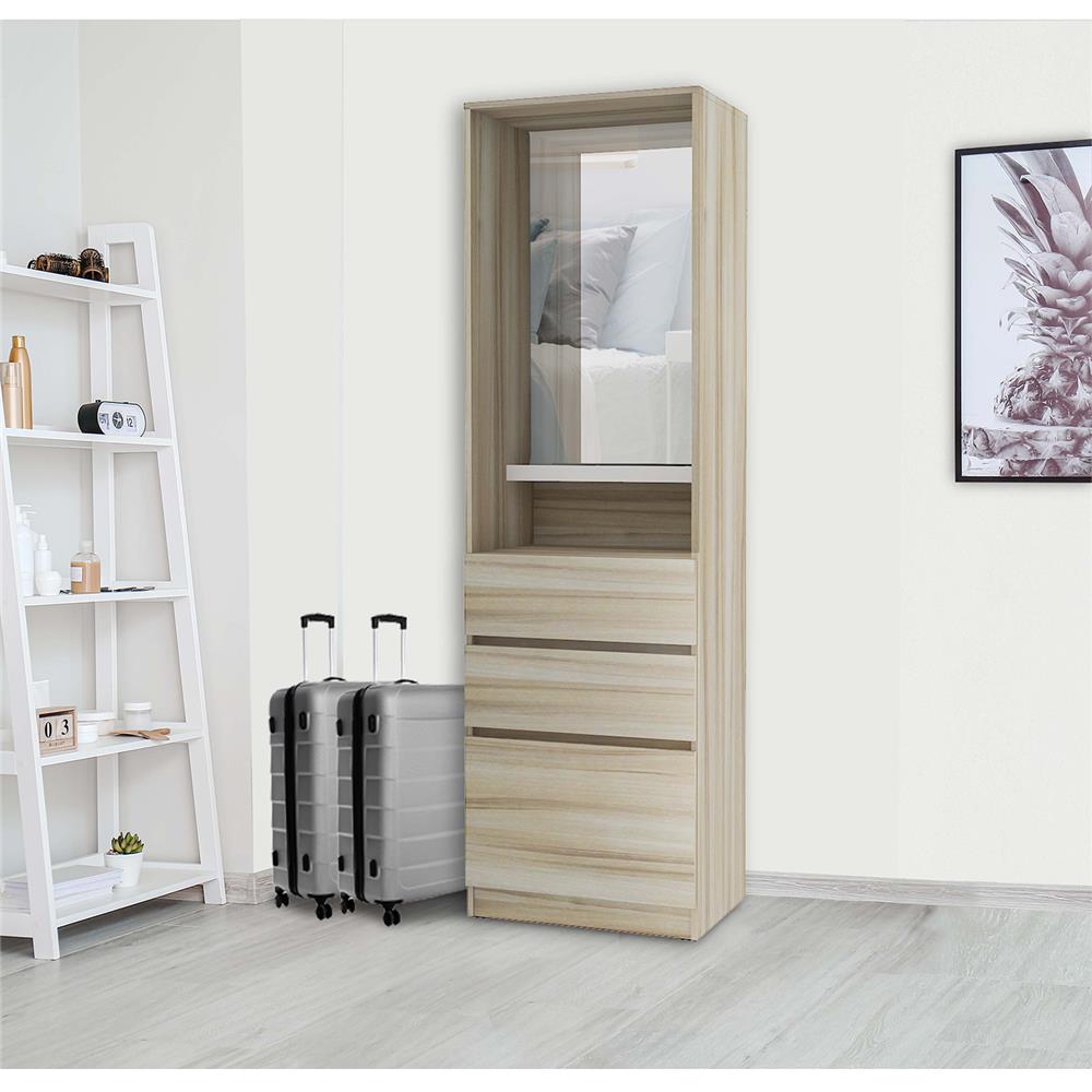 โต๊ะเครื่องแป้งแบบยืน BURO ANTARES DT60 60 ซม. สีอโรม่าโอ๊ค