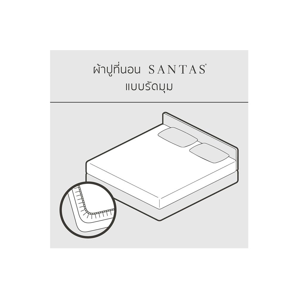 ผ้าปูที่นอน 5 ฟุต 5 ชิ้น SANTAS FLAGSTONE GR