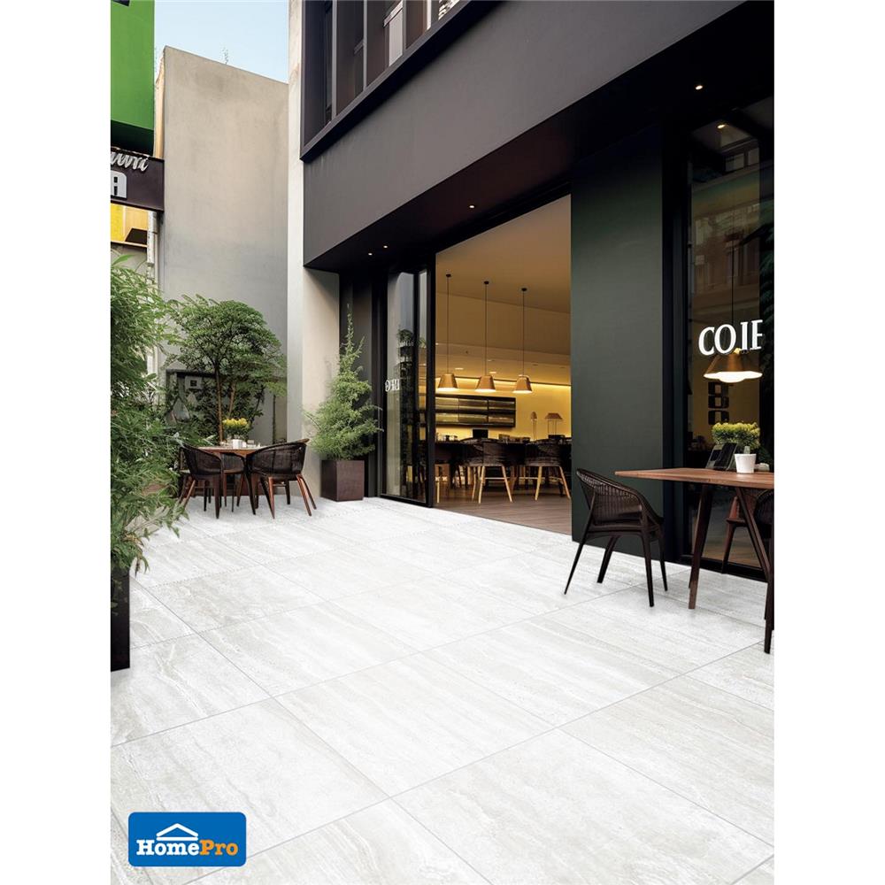 กระเบื้องพื้น 60x60 ซม. TARA เทียร์ เทาอ่อน A 1.44M2