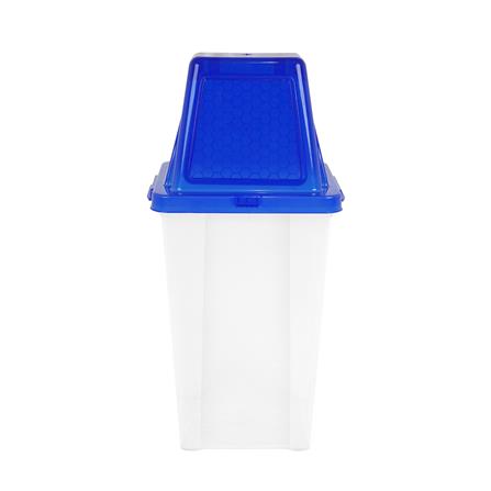 ถังขยะเหลี่ยมฝาสวิง ACCO 40 ลิตร สีน้ำเงิน/ใส_2
