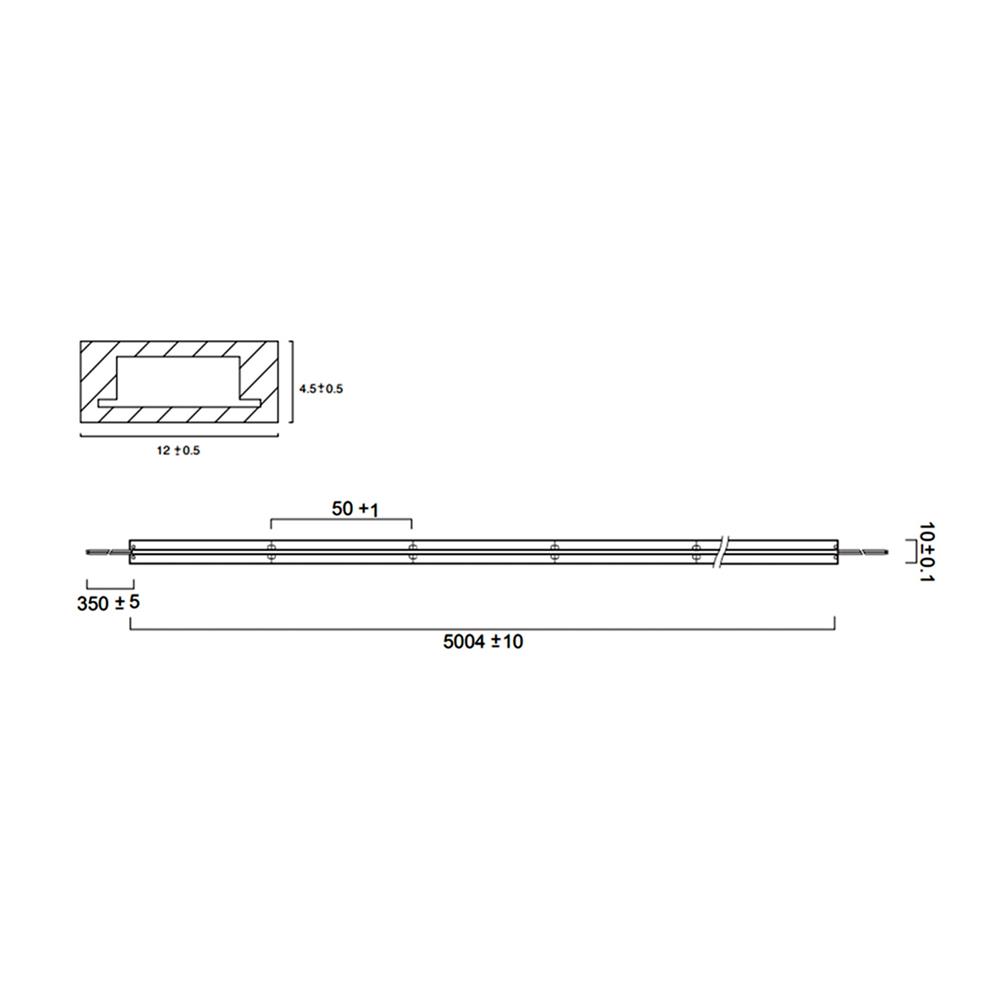 ไฟเส้น LED L&E 12 วัตต์ IP65 5 เมตร DAYLIGHT