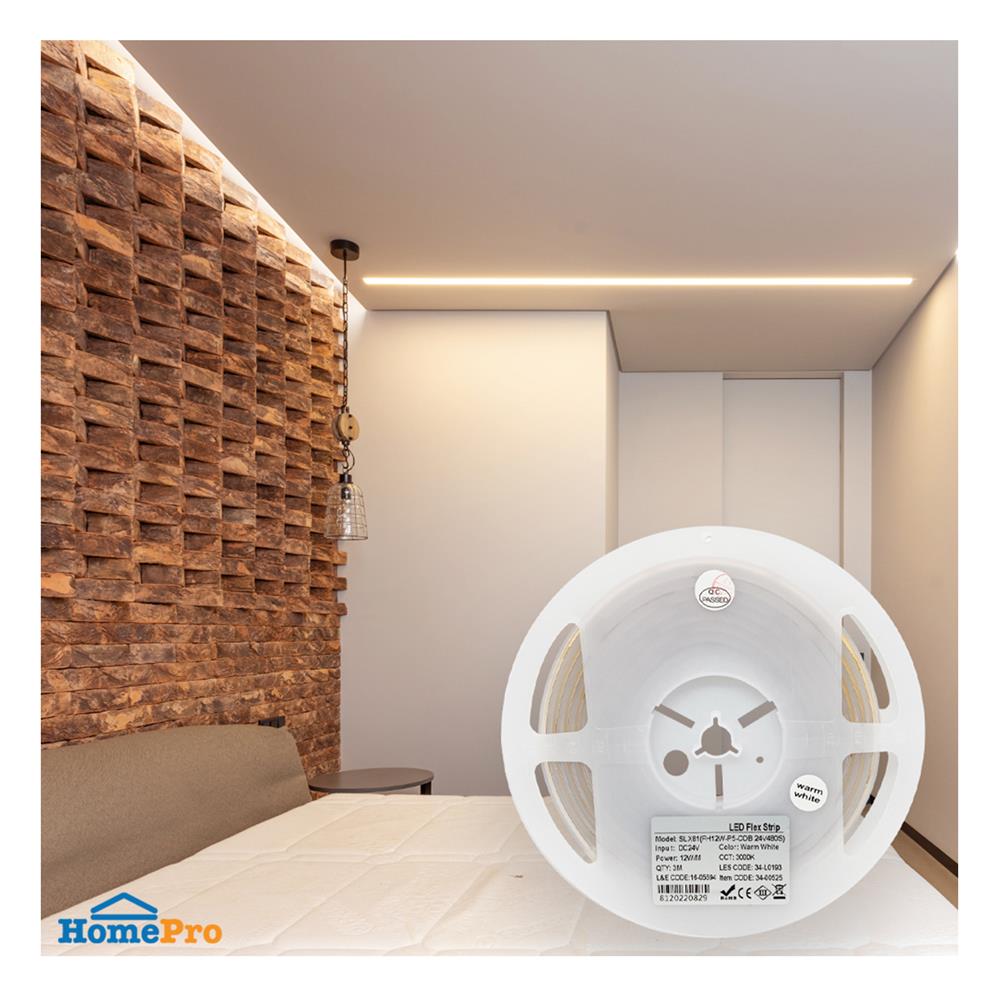 ไฟเส้น LED L&E 12 วัตต์ IP65 3 เมตร WARM WHITE