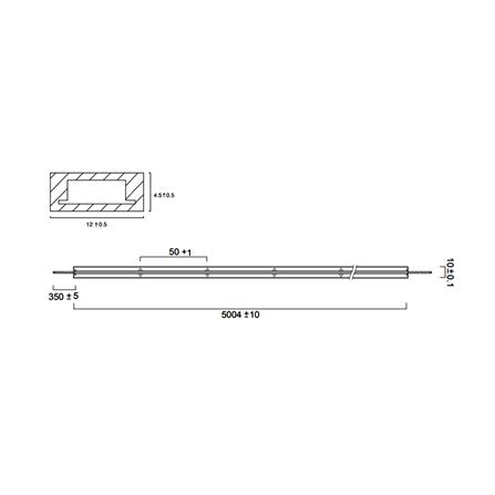 ไฟเส้น LED L&E 12 วัตต์ IP65 3 เมตร WARM WHITE_5