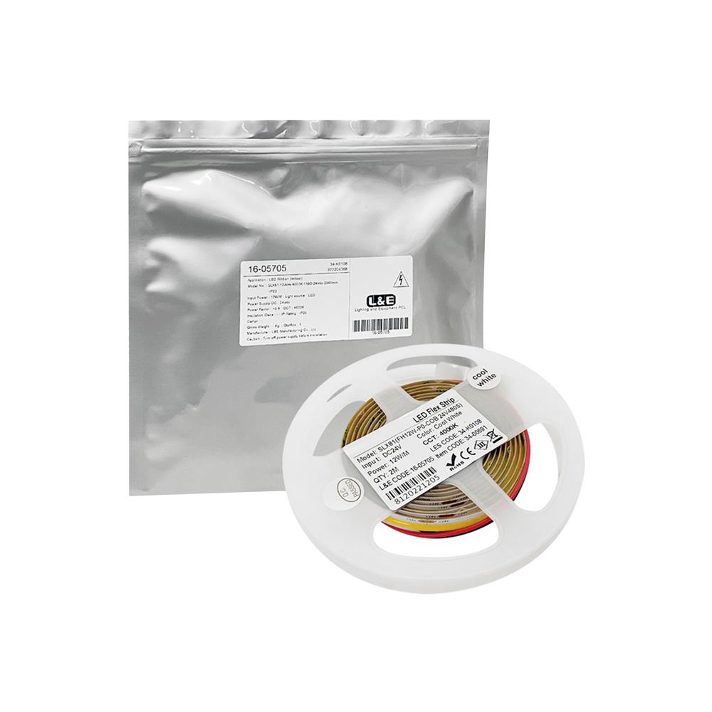 ไฟเส้น LED L&E 12 วัตต์ IP20 2 เมตร COOL WHITE