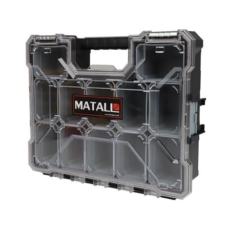 กล่องเครื่องมือ DIY MATALL HL3086-E 12 ช่อง สีเทา_2