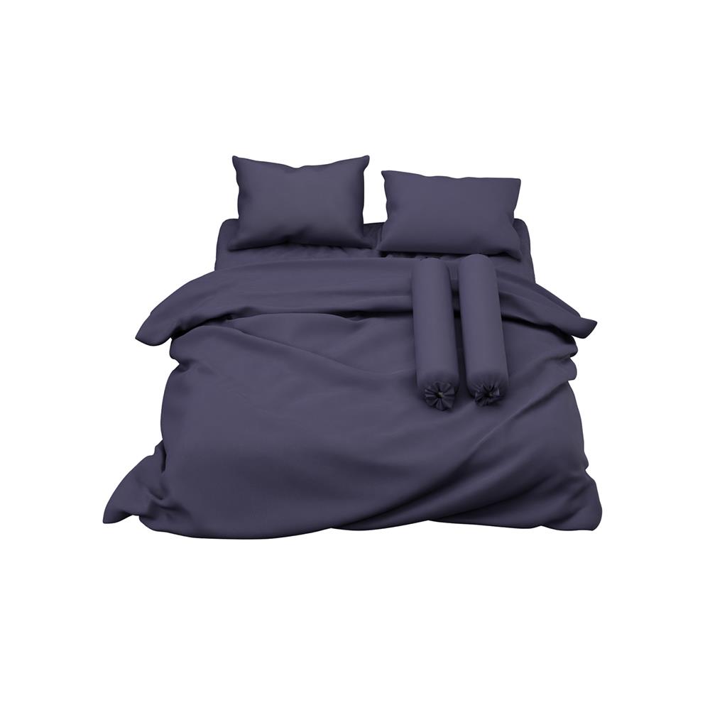 ชุดผ้าปูที่นอน 6 ฟุต 6 ชิ้น SATIN PLUS SOLID PS017