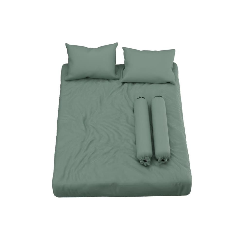 ชุดผ้าปูที่นอน 5 ฟุต (ชุด 5 ชิ้น) SATIN PLUS SOLID PS020