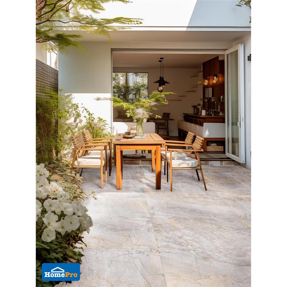 กระเบื้องพื้น 60x120 ซม. TARA ฟูจิอิ เทา A 1.43M2