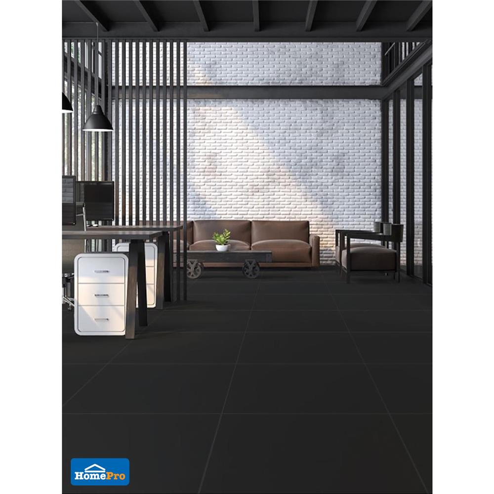 กระเบื้องพื้น 60x60 ซม. COTTO ดีพ ดำ PM 1.44M2