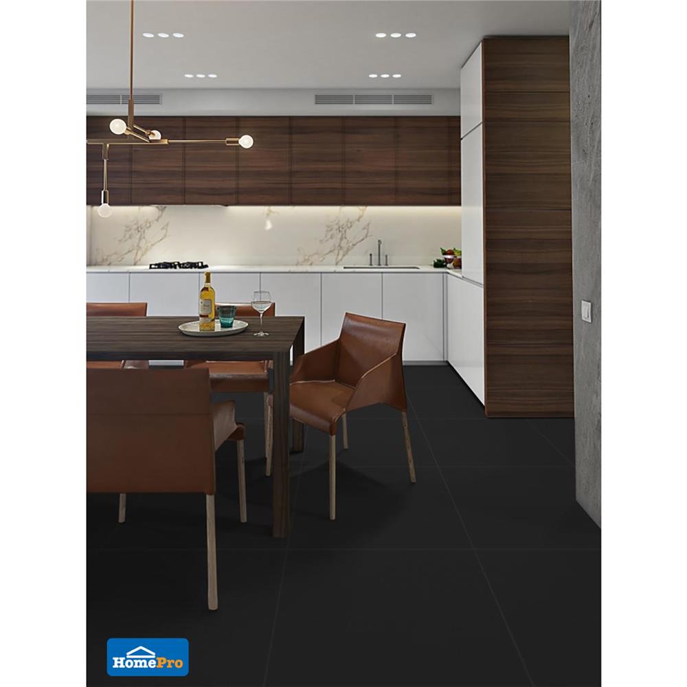 กระเบื้องพื้น 60x60 ซม. COTTO ดีพ ดำ PM 1.44M2