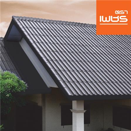 กระเบื้องหลังคา ลอนคู่ ตราเพชร 0.5x50x120 ซม. สีเทาไทเทเนี่ยม_1