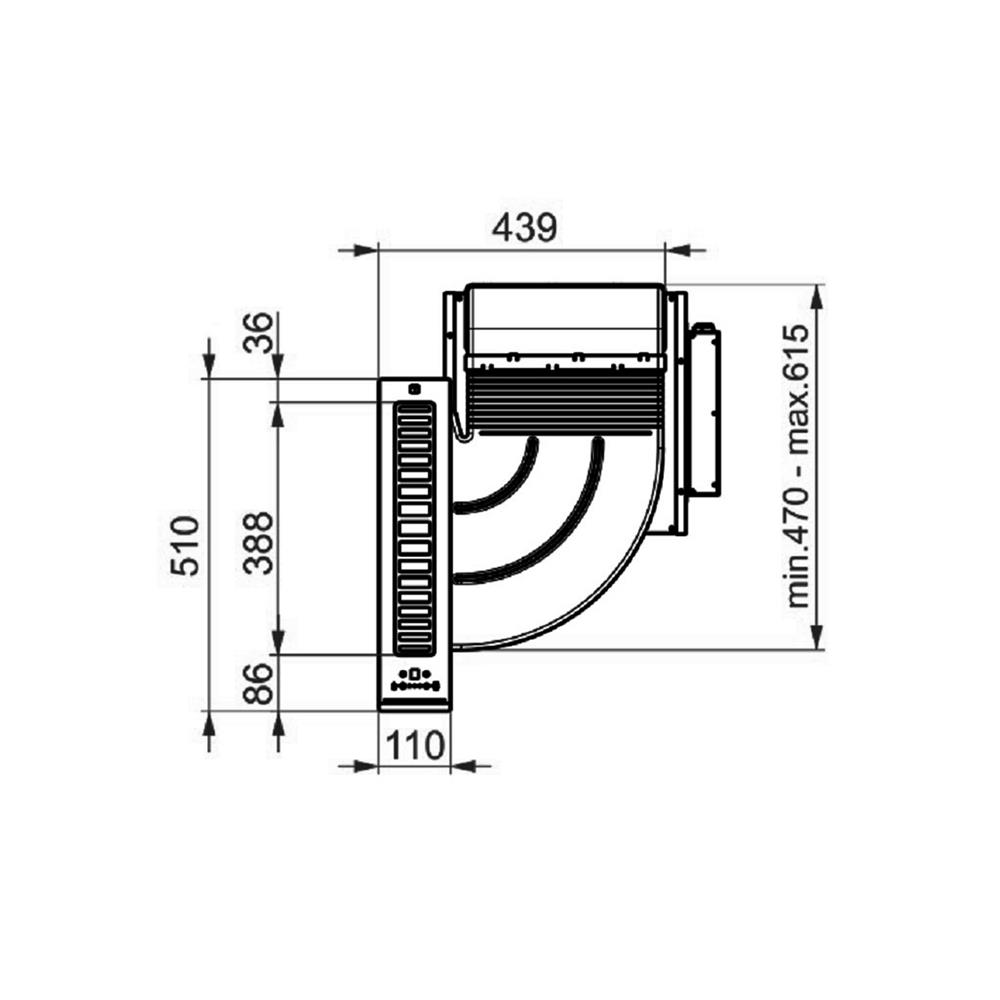 เครื่องดูดควันฝังเคาน์เตอร์ TEKA FIH 16760 TOS BK VARIO 51 ซม.