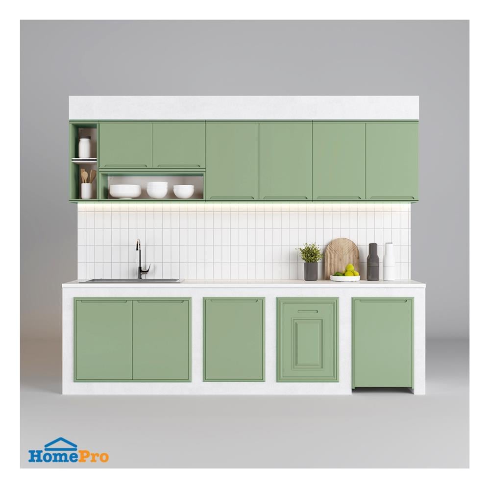 ตู้เข้ามุม KING PLAT-CURVE 90X67.8 ซม. สีเขียวพิสตาชิโอ