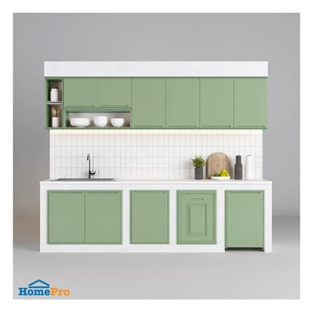 ตู้เข้ามุม KING PLAT-CURVE 90X67.8 ซม. สีเขียวพิสตาชิโอ_3