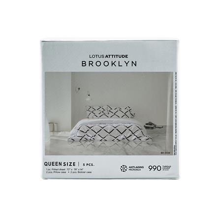 ชุดผ้าปูที่นอน 5 ฟุต 5 ชิ้น LOTUS BROOKLYN BR-05W_4