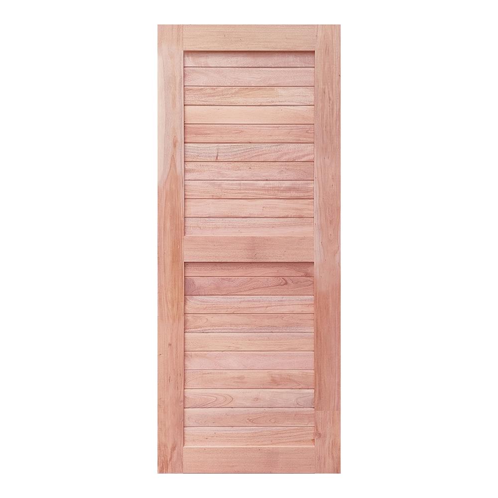 ประตูไม้ดูริโอ ไม่เจาะลูกบิด MODERN DOORS CE-21 90x200 ซม. สีธรรมชาติ