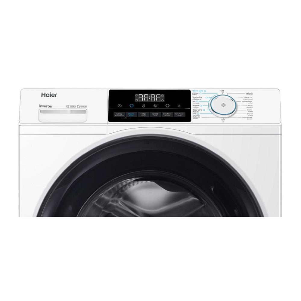 เครื่องซักผ้าฝาหน้า HAIER HW80-BP12929A 8 กก. 1200RPM อินเวอร์เตอร์ สีขาว