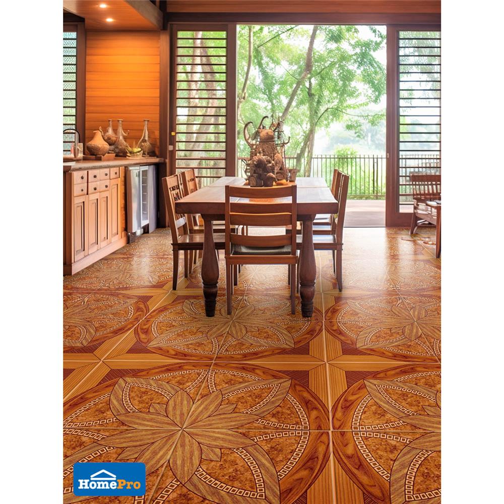 กระเบื้องพื้น 50x50 ซม. TARA ปีบทอง น้ำตาล A 1.5 ตร.ม.
