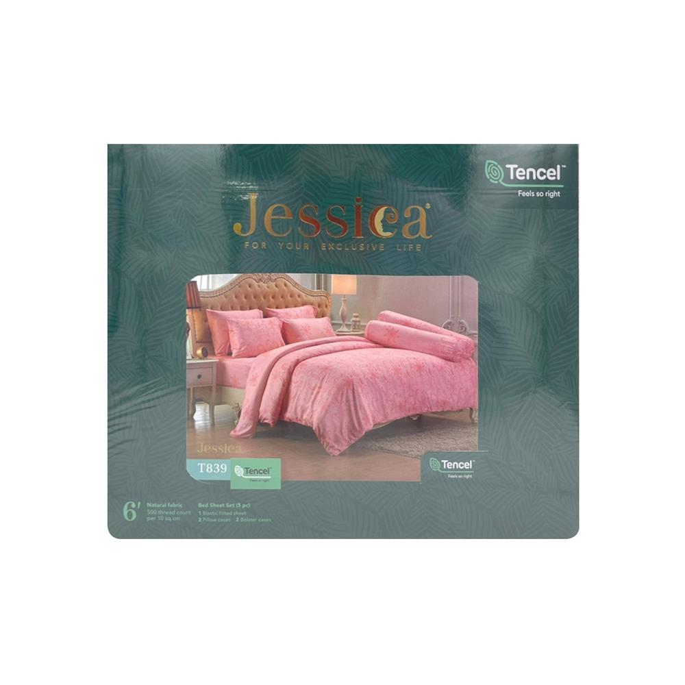 ชุดผ้าปูที่นอน 6 ฟุต 5 ชิ้น JESSICA TENCEL 20164-T839