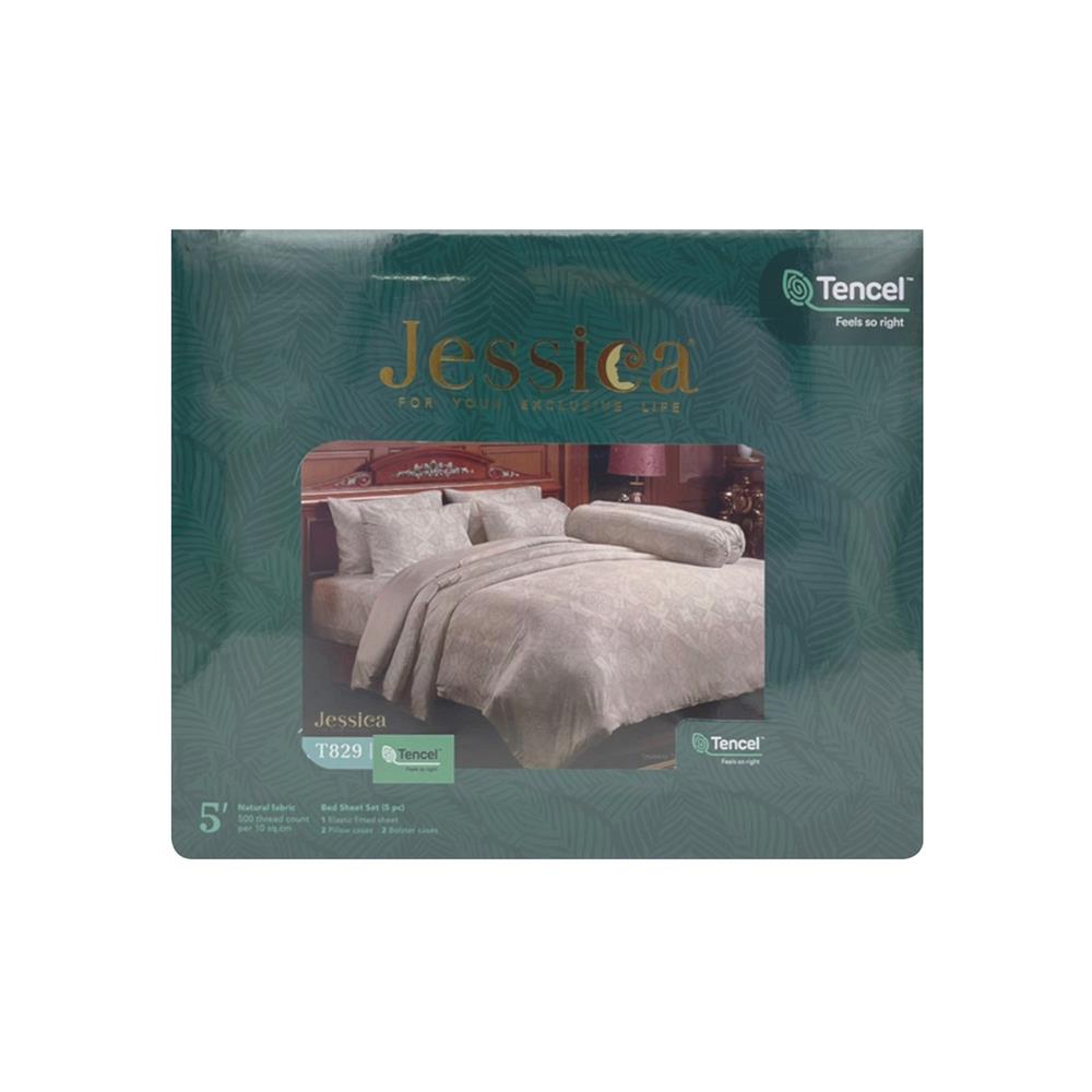 ชุดผ้าปูที่นอน 5 ฟุต 5 ชิ้น JESSICA TENCEL 20165-T829