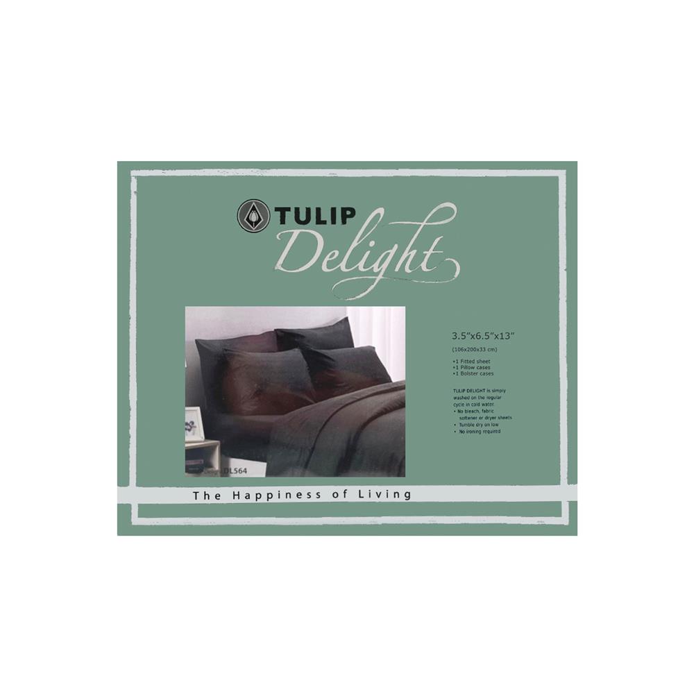 ชุดผ้าปูที่นอน 3.5 ฟุต 3 ชิ้น TULIP DELIGHT 60058-DL564