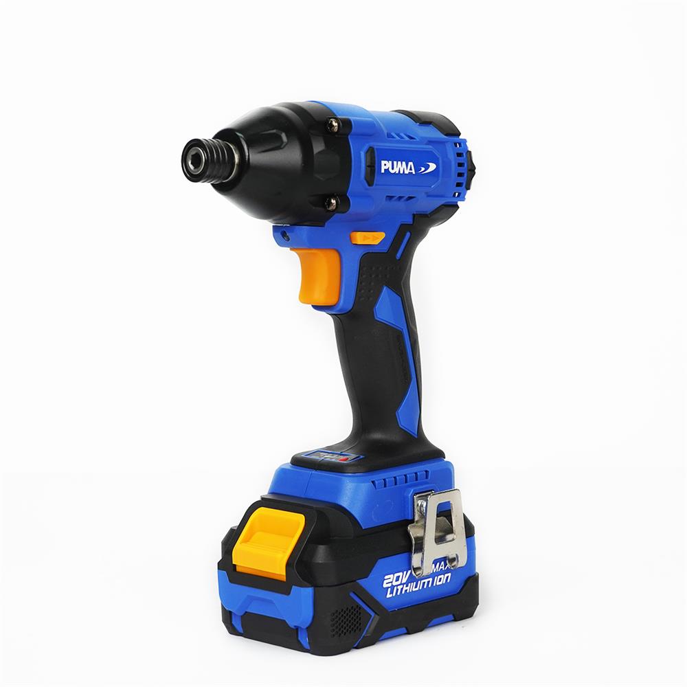 ชุดไขควงกระแทกและเครื่องเจียรไร้สาย (พร้อมแบตเตอรี่และแท่นชาร์จ) PUMA PM-223BL+PM490BL 20 โวลต์