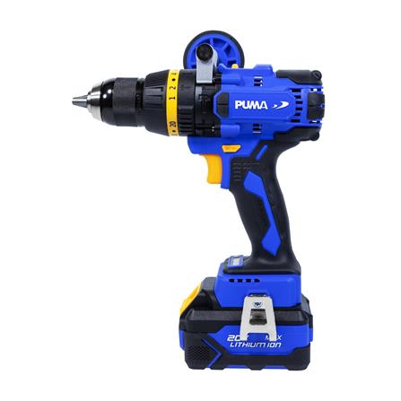 ชุดสว่านกระแทกและเครื่องเจียรไร้สาย (พร้อมแบตเตอรี่และแท่นชาร์จ) PUMA PM280+PM490BL 20 โวลต์_1