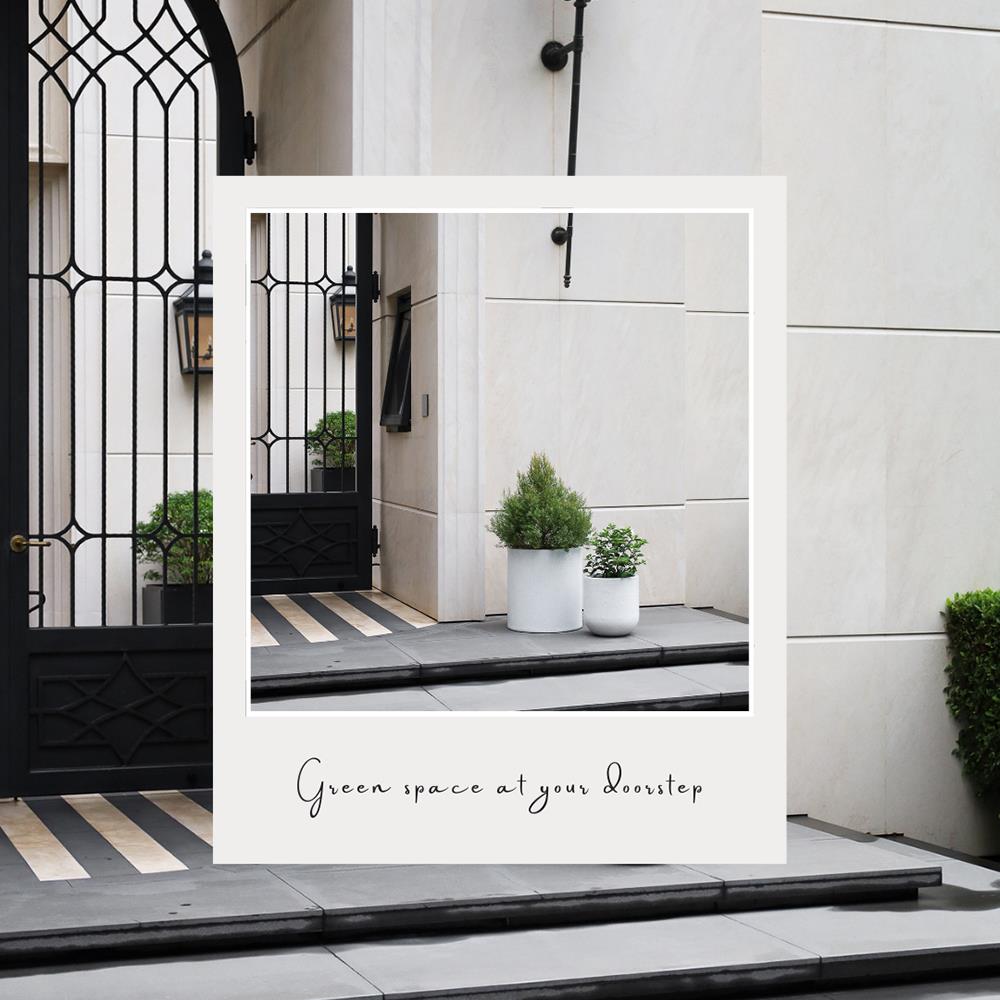 กระถางพลาสติก GREENSPACE CURVE 32 ซม. สีขาว