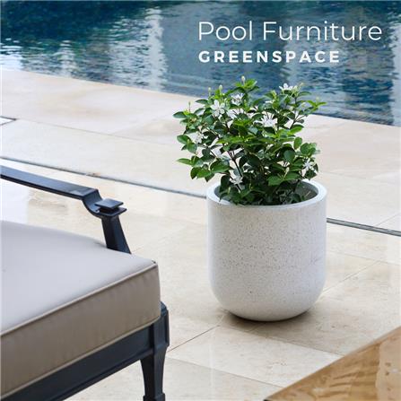 กระถางพลาสติก GREENSPACE CURVE 32 ซม. สีขาว_1