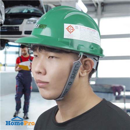 หมวกนิรภัย HDPE มาตรฐานมอก. DEXZON 2332 สีเขียว_4