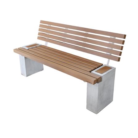 ม้านั่ง BUA DESIGN BUA STONE 2.5 ECO WOOD สีไม้ธรรมชาติ