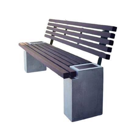 ม้านั่ง BUA DESIGN BUA STONE 2.5 ECO WOOD สีไม้โอ๊ค