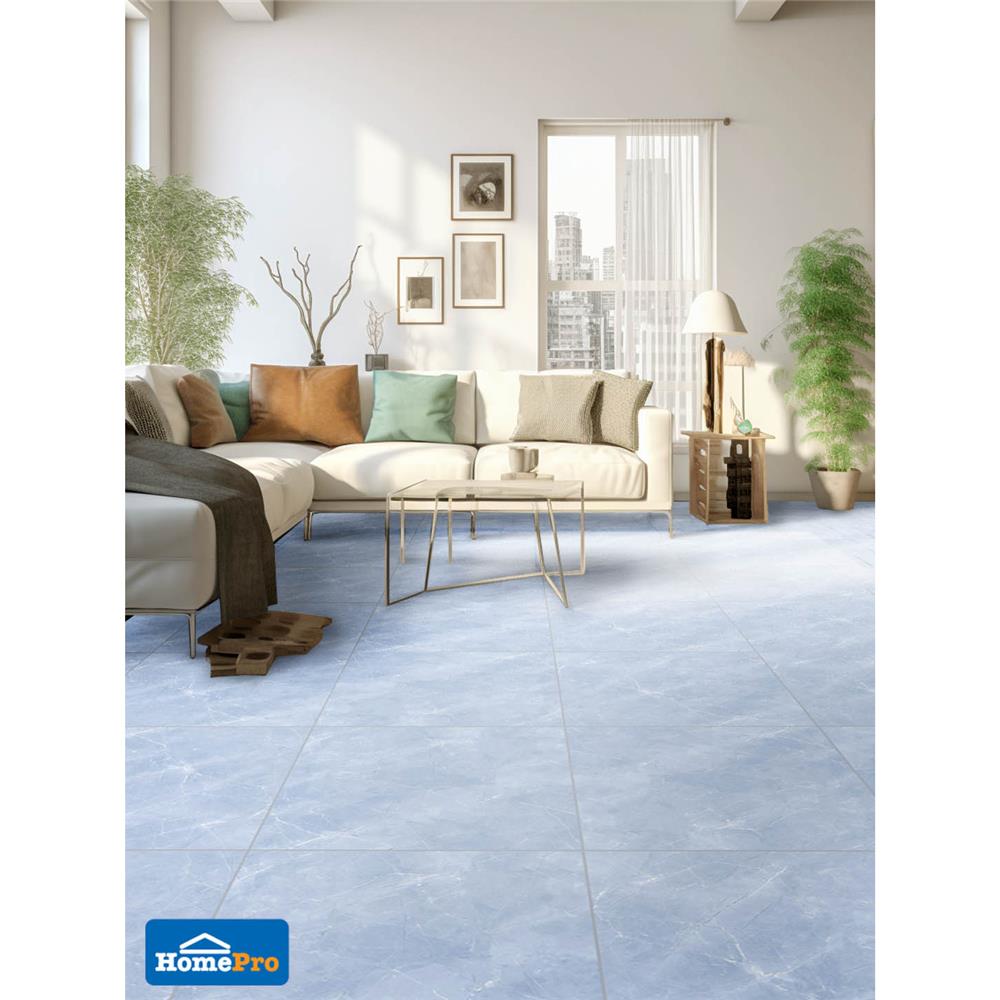 กระเบื้องพื้น 60x60 ซม. ฮูรอน ฟ้า PM 1.44 ตร.ม.