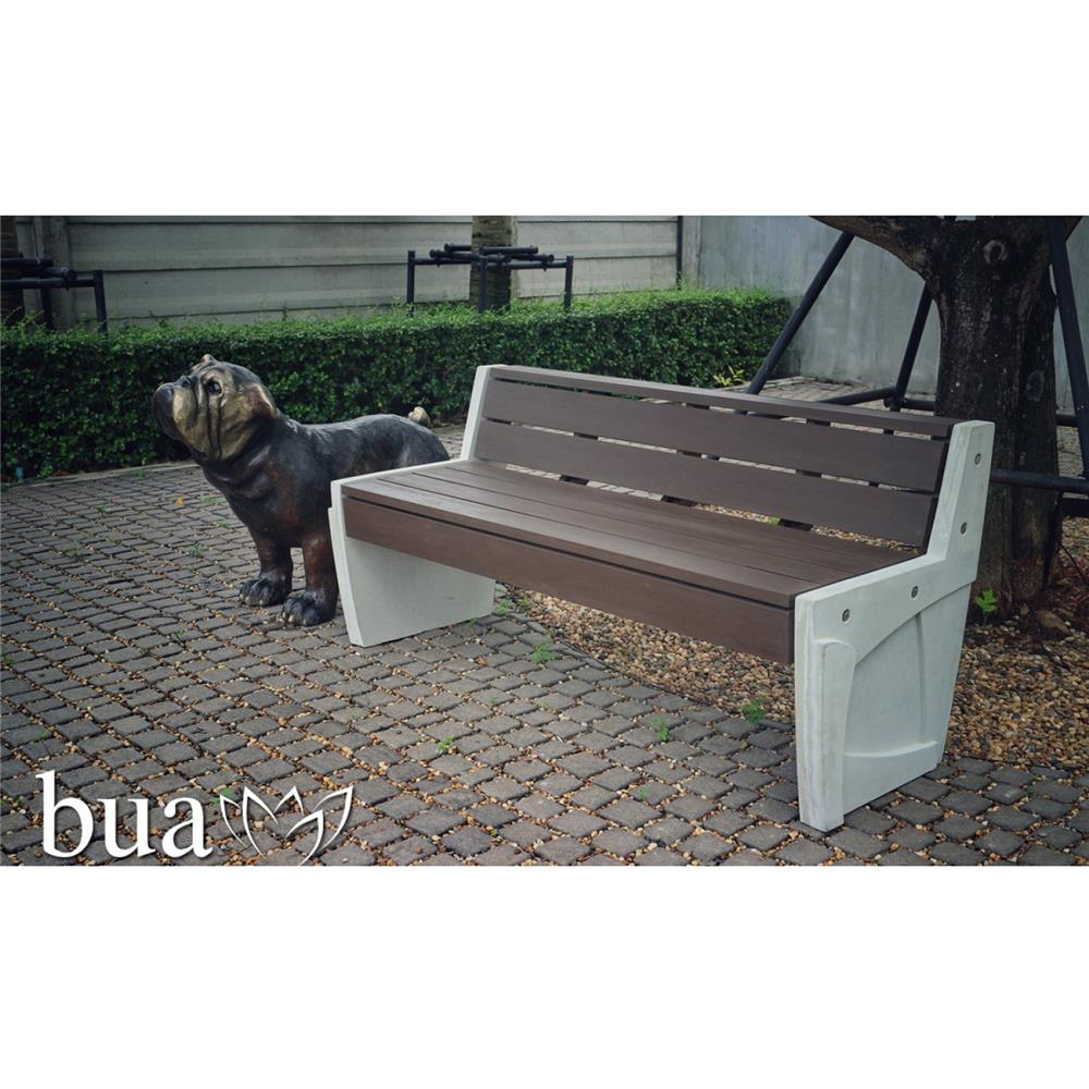 ม้านั่งสนาม BUA DESIGN BLOOM ECO WOOD สีโอ๊ค