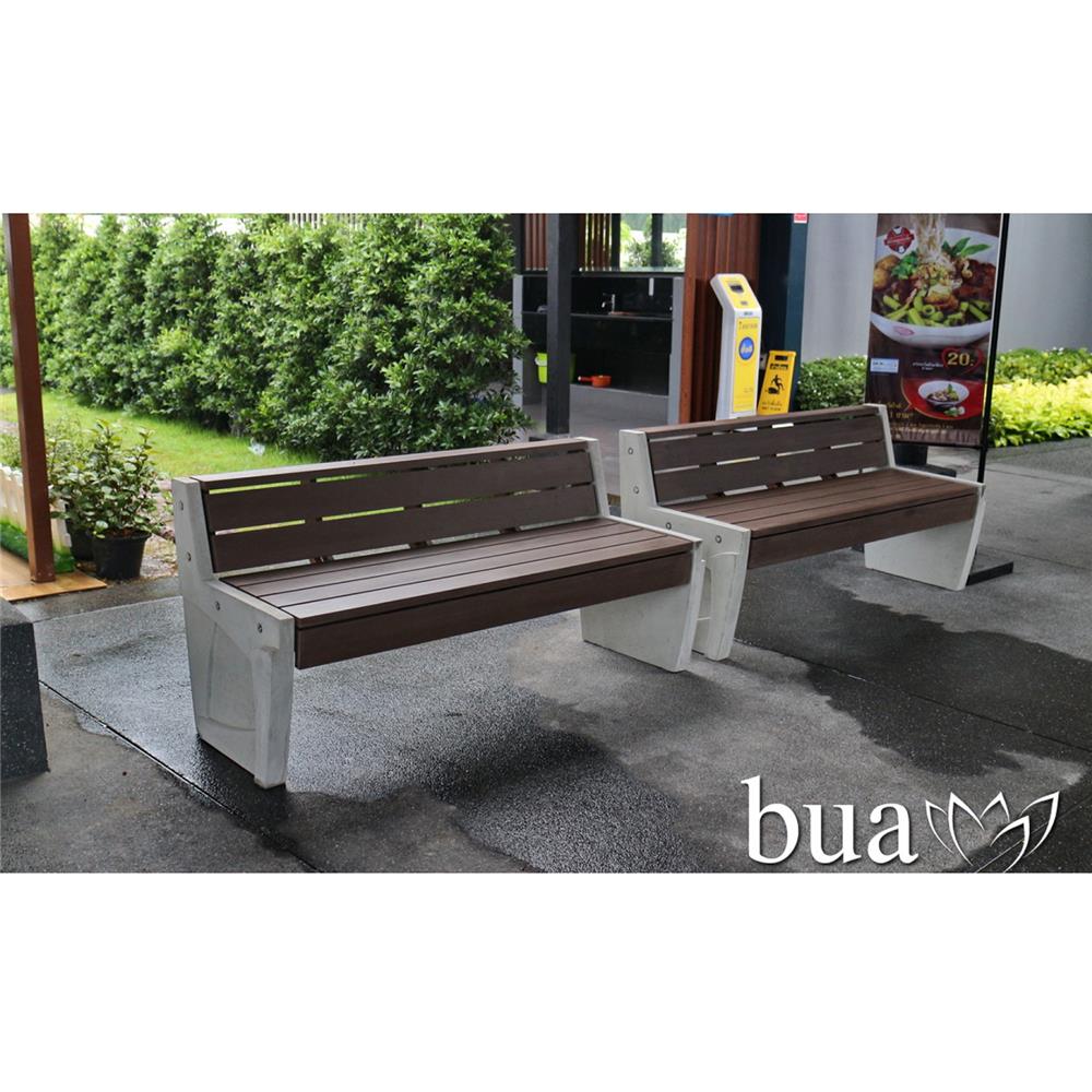 ม้านั่งสนาม BUA DESIGN BLOOM ECO WOOD สีโอ๊ค