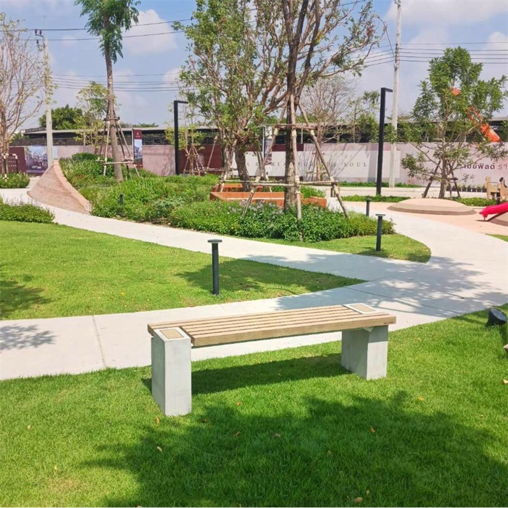 ม้านั่งสนาม BUA DESIGN BUA STONE2.0 ECO WOOD สีไม้ธรรมชาติ