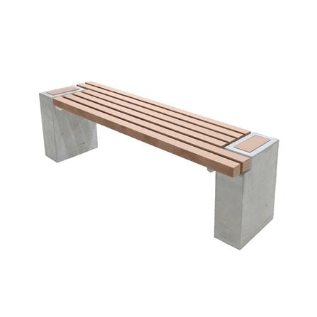 ม้านั่งสนาม BUA DESIGN BUA STONE2.0 ECO WOOD สีไม้ธรรมชาติ