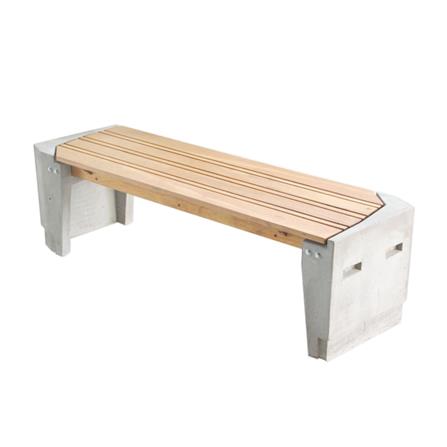 ม้านั่งสนาม BUA DESIGN BUA STONE1.5 ECO WOOD สีไม้ธรรมชาติ