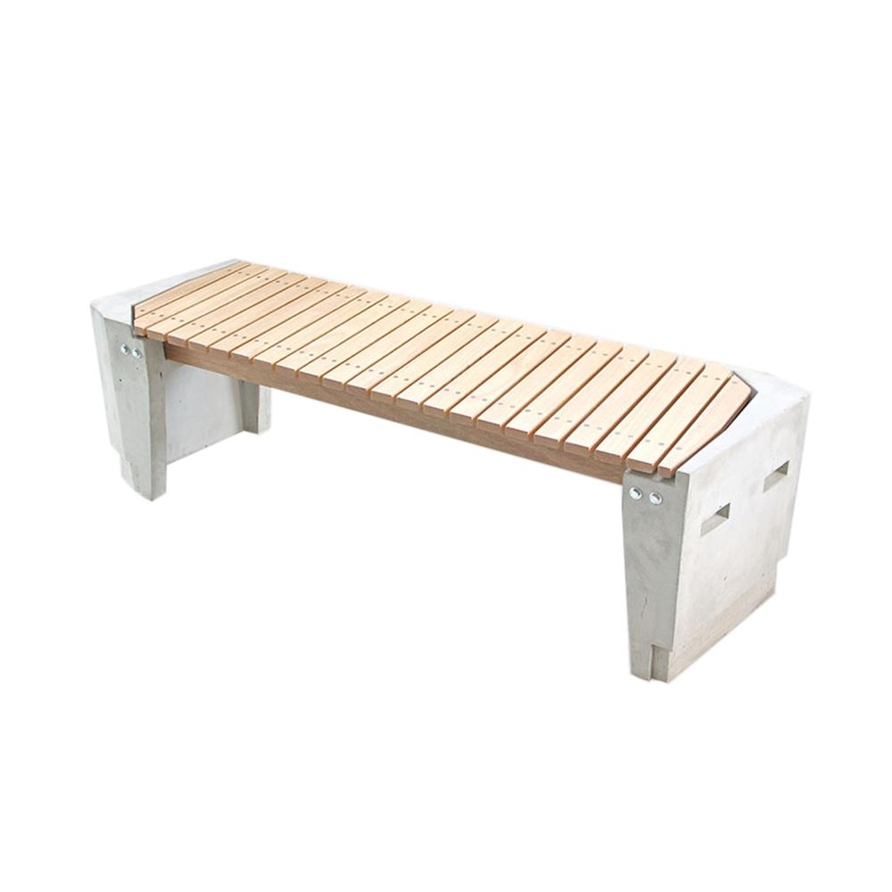 ม้านั่งสนาม BUA DESIGN BUA STONE1.0 ECO WOOD สีไม้ธรรมชาติ