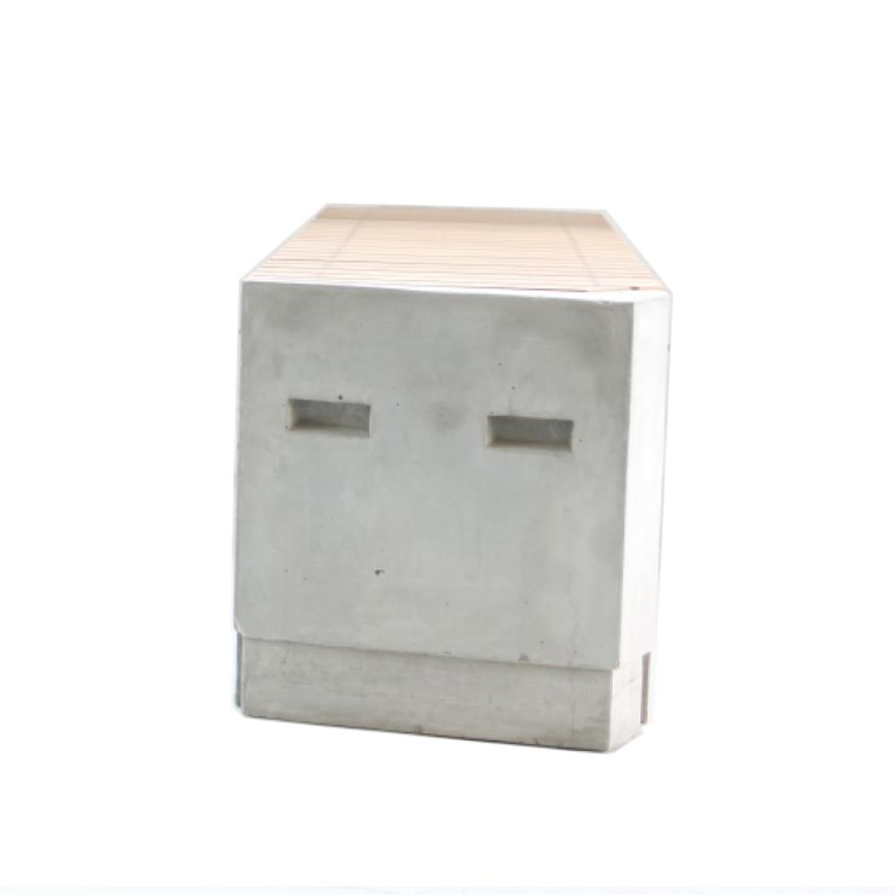 ม้านั่งสนาม BUA DESIGN BUA STONE1.0 ECO WOOD สีไม้ธรรมชาติ