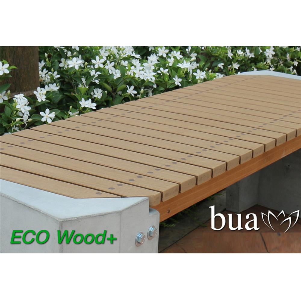 ม้านั่งสนาม BUA DESIGN BUA STONE1.0 ECO WOOD สีไม้ธรรมชาติ