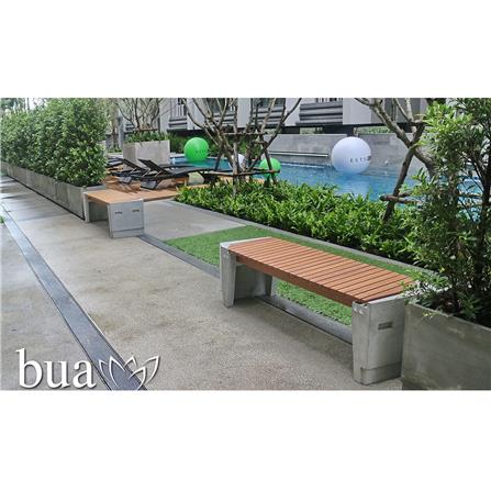 ม้านั่งสนาม BUA DESIGN BUA STONE1.0 ECO WOOD สีไม้ธรรมชาติ_5