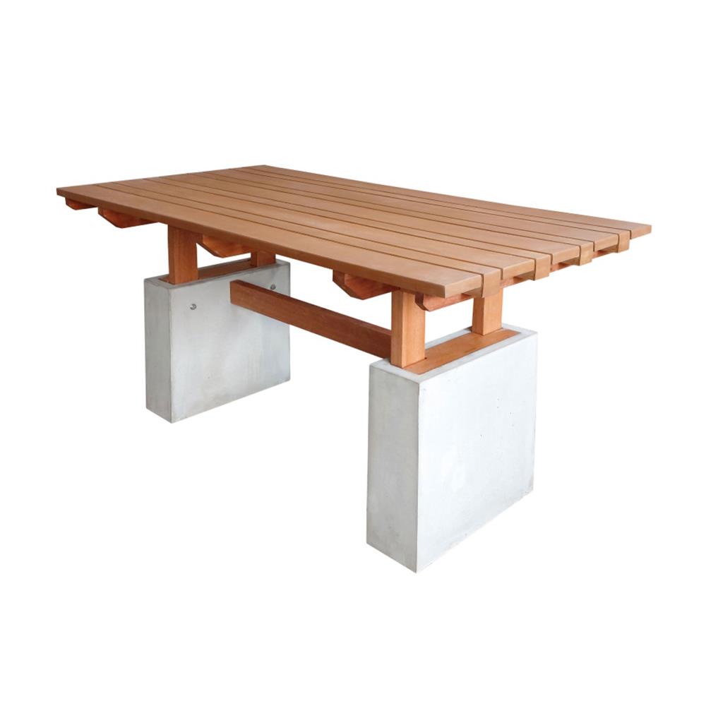 โต๊ะสนาม BUA DESIGN BUA STONE2 TABLE ECO WOOD 150 ซม. ไม้ธรรมชาติ