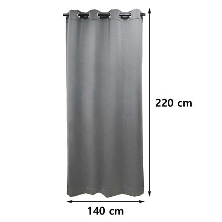 ผ้าม่าน EYELET HOME LIVING STYLE EVERY UV 140X220 ซม. สีเทา_5